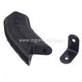 Powder Coating Steel Metal Black Right Angle Bracket